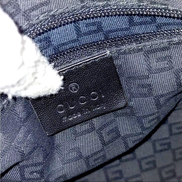 Gucci Shoulder Bag  Black Leather made in Italy 🇮🇹 - Picture 7 of 9
